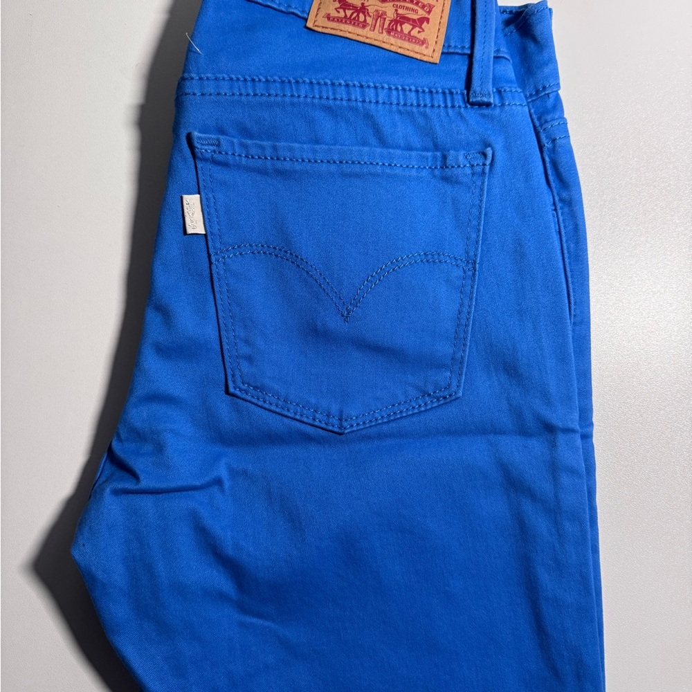 Levi's Vibrant Blue 710 Super Skinny Women’s Denim - Picture 3 of 3